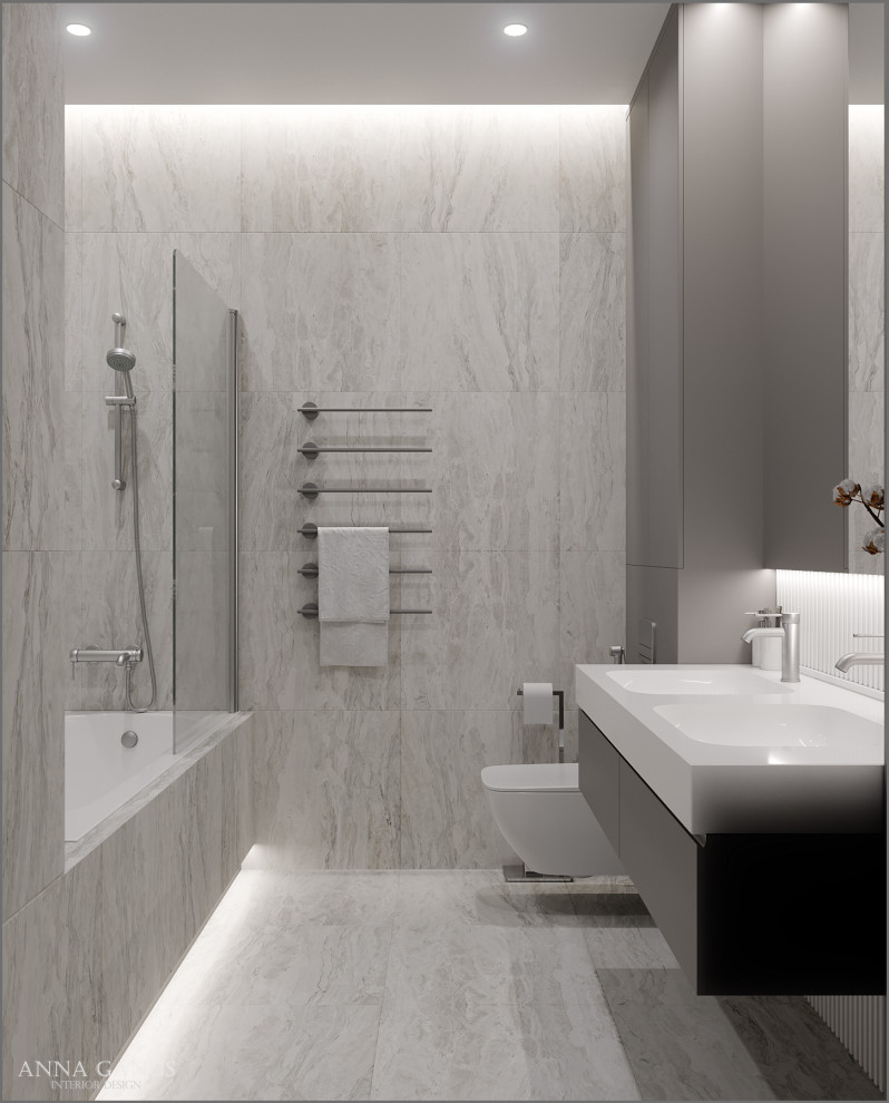 Монохромные линии. Проект квартиры в центре Екатеринбурга