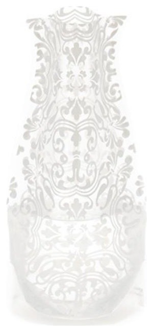 Modgy 66130x2 Myvaz Expandable Flower Vases ChiChi White, Set of 2