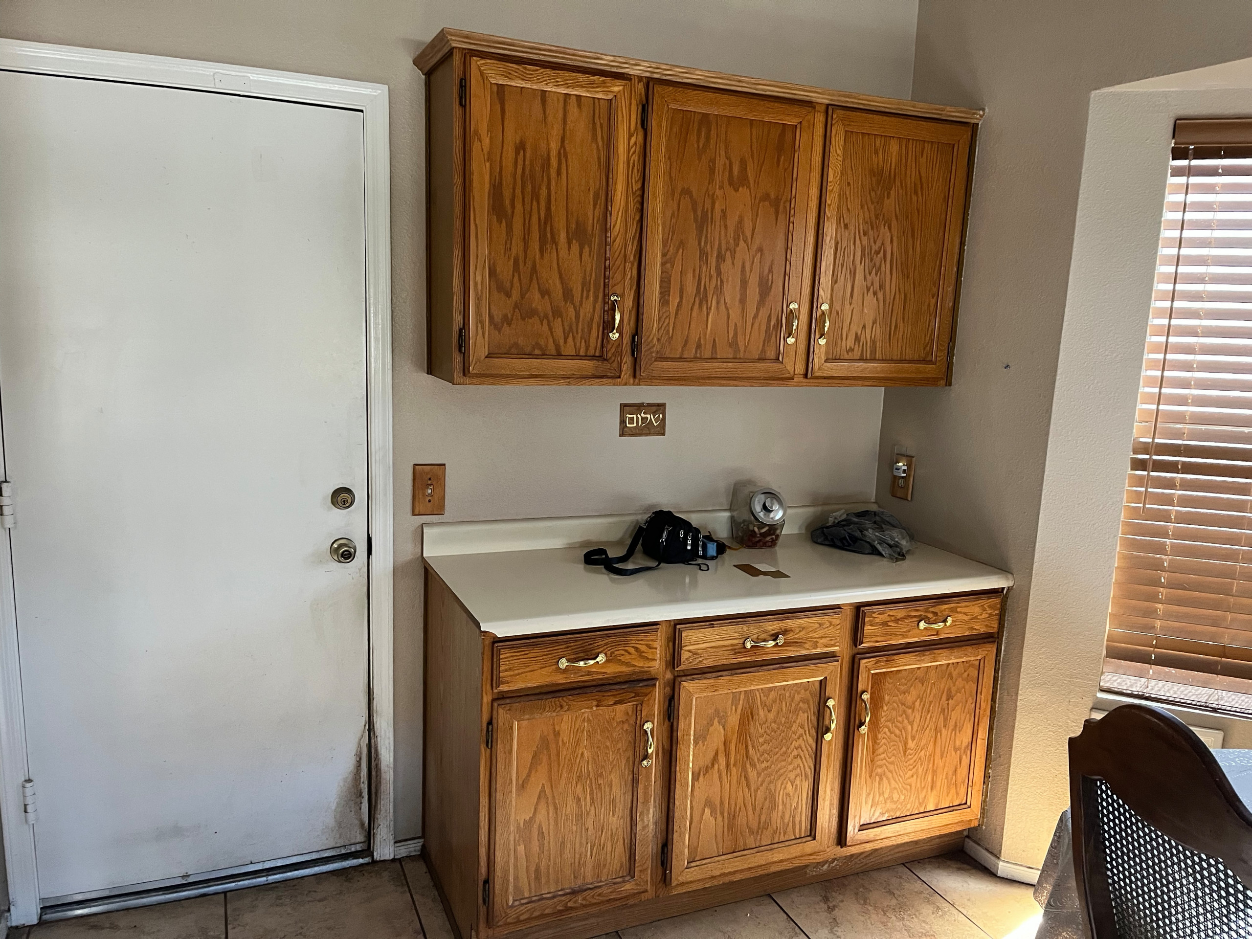 Two Tone Neutral Painted Kitchen
