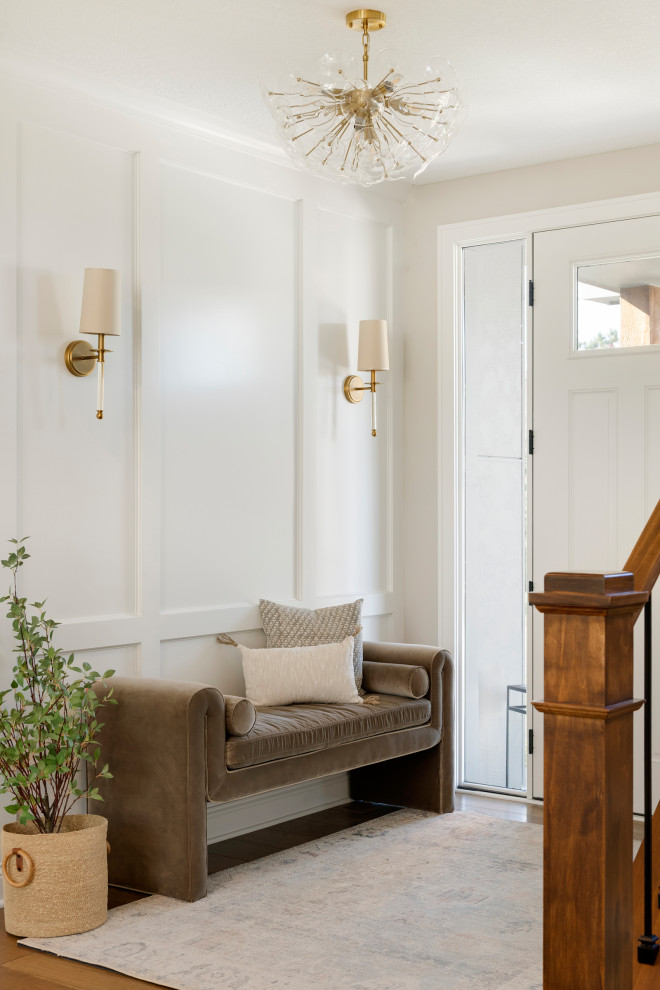 Inspiration for a french country entryway remodel in Minneapolis