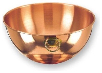 10.5 Solid Copper Beating Bowl 4.5-Quart