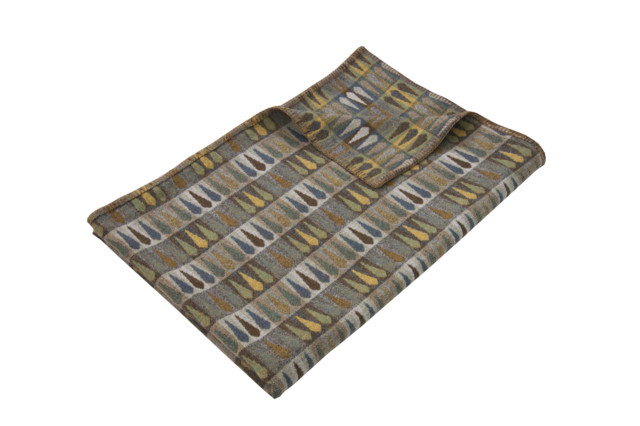 Fern Merino Lambswool Throw, Topaz