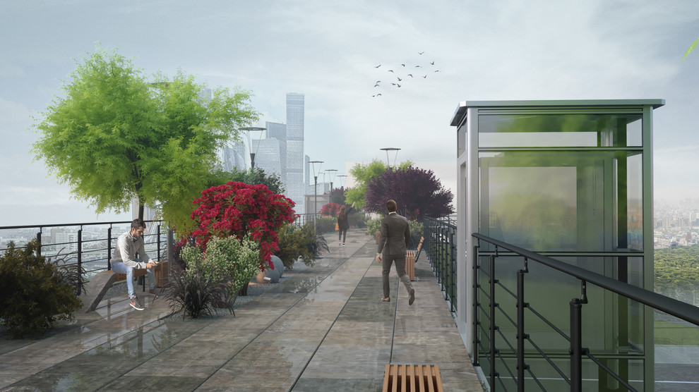 Пешеходный мост в Москве