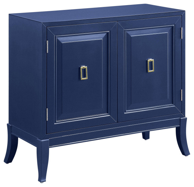 Contemporary Storage Raised Panel Doors With Golden Pull