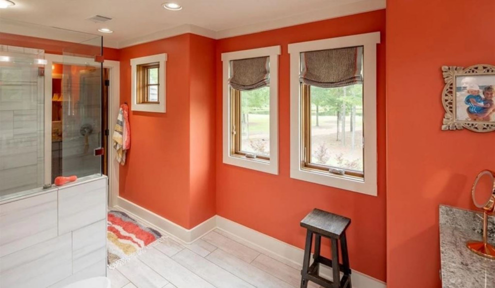 Transitional home design photo in Atlanta