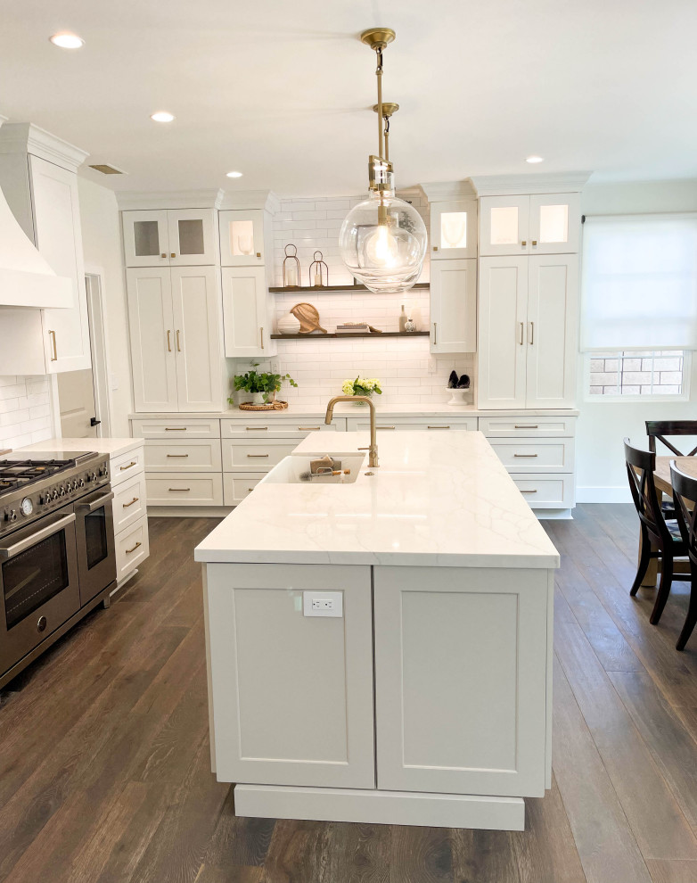 Traditional Kitchen Design with Farmhouse Touch - Traditional - Orange ...