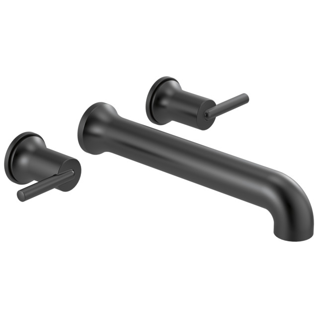 Delta Trinsic Wall Mounted Tub Filler, Matte Black, T5759BLWL