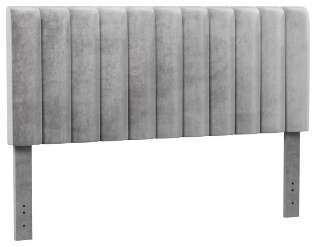 Hillsdale Furniture Crestone Upholstered King Headboard, Gray