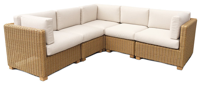 Eddie Bauer Traverse 5 Piece Chat Set Tropical Outdoor Sofas