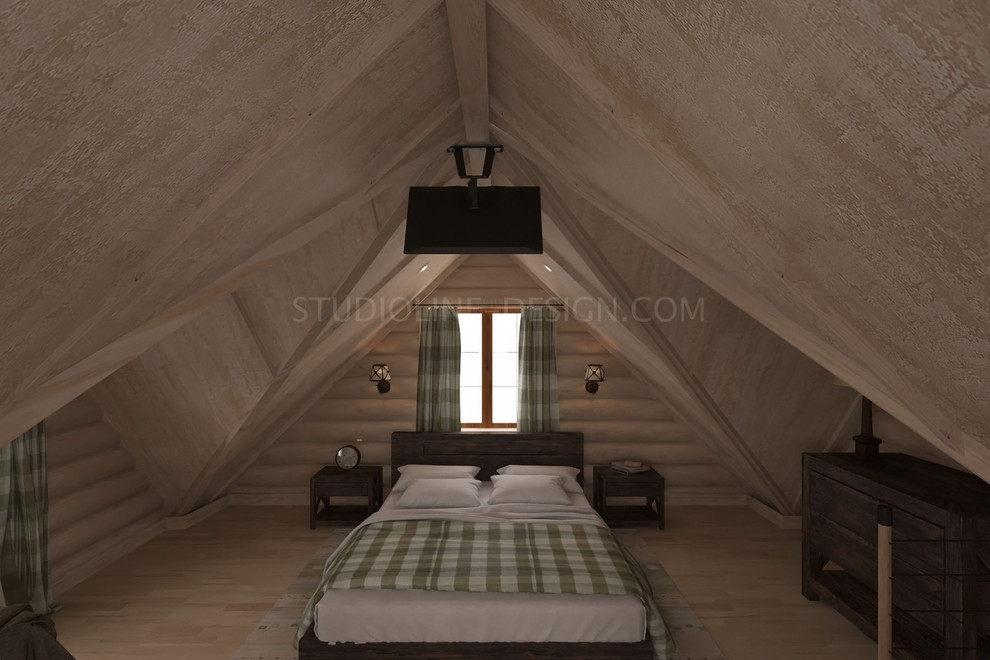 Дизайн интерьера дачи из сруба