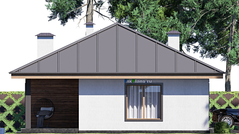 Проект одноэтажного дома 10х18м S149м2 F-17909