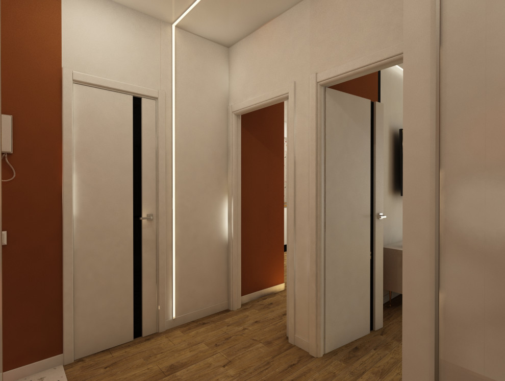 Квартира 60 кв.м. ТЗ от заказчика "Ярко и не ярко))"