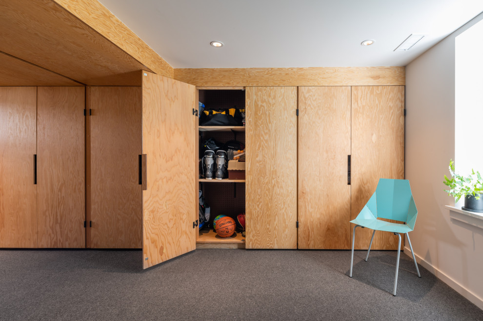 Basement - transitional basement idea in Seattle