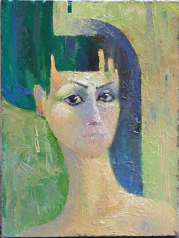 Автопортрет в зеленом