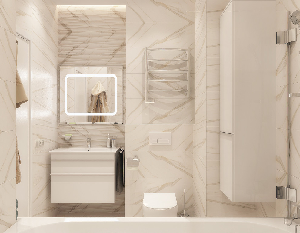 Трехкомнатная квартира Оттенки кофе