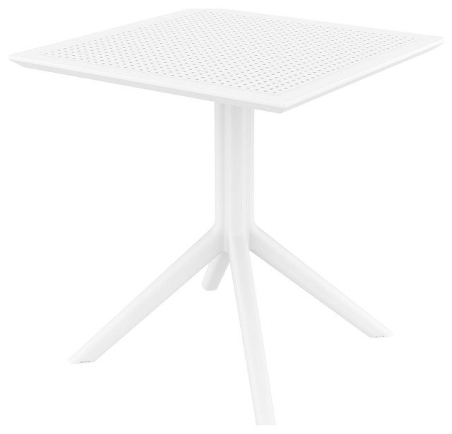 white table square