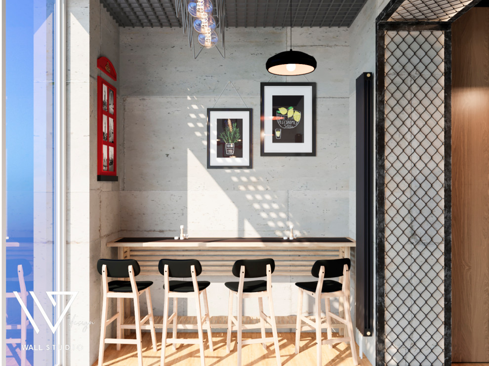 столовая в лофт