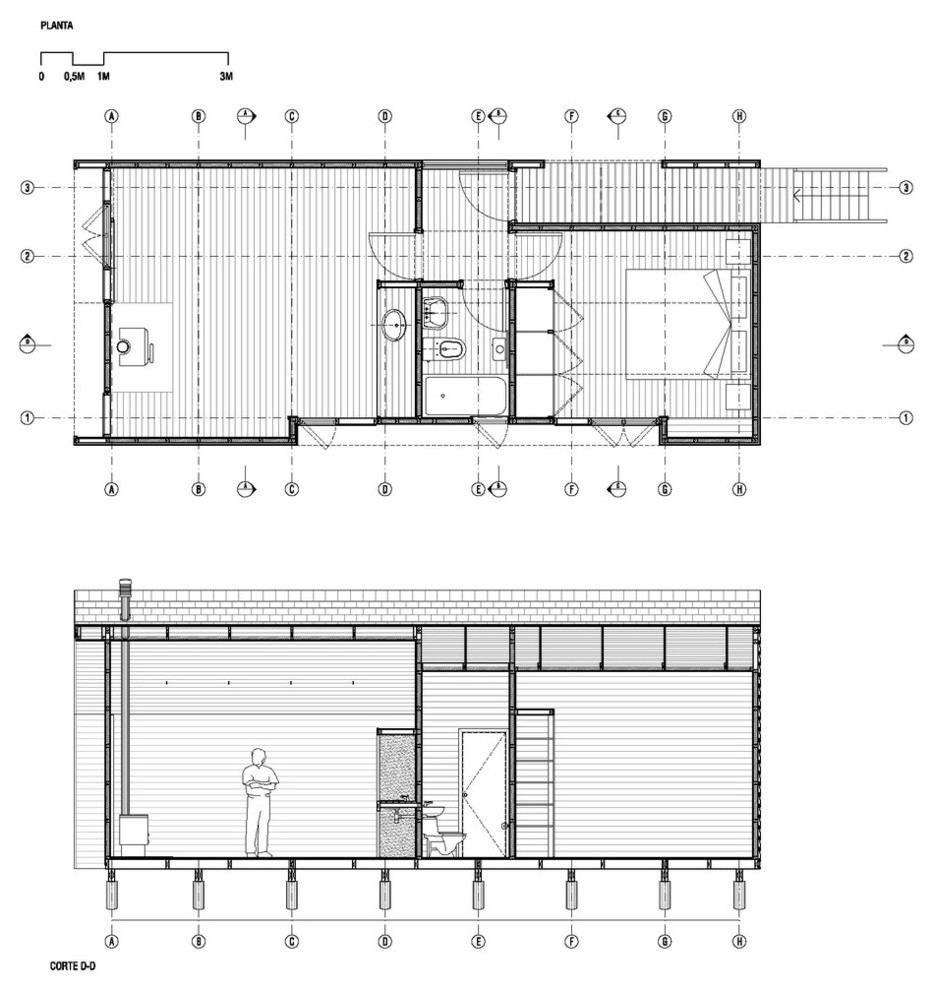 Современный дом с панорамным остеклением