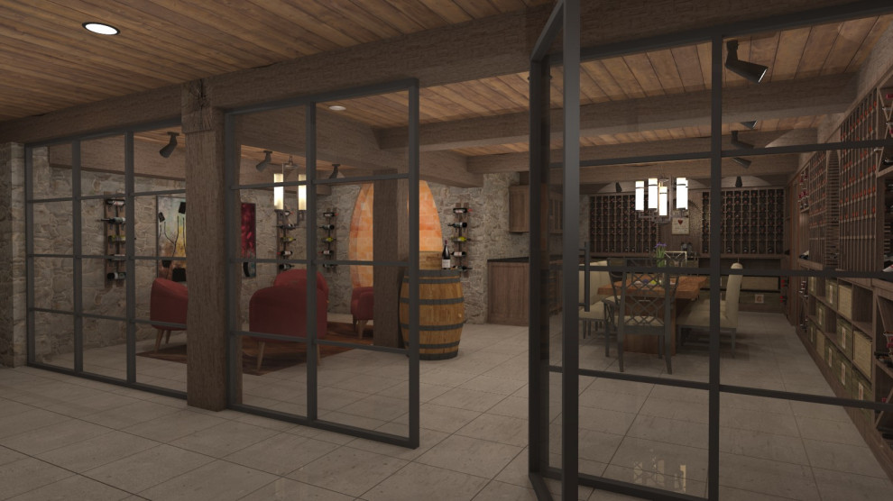 Inspiration for a rustic home design remodel in Providence