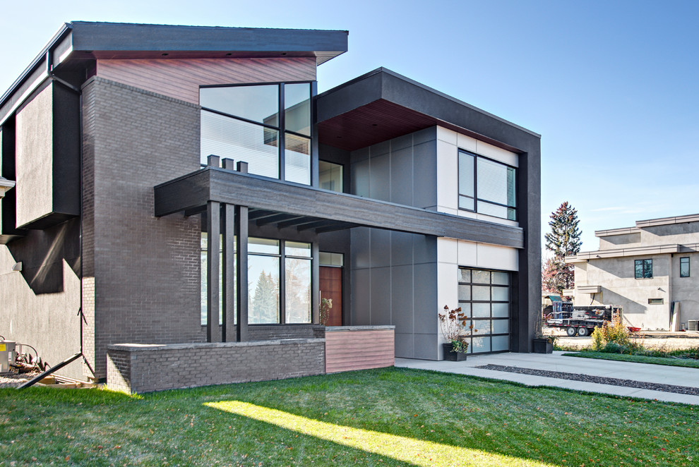 This is an example of a modern home design in Calgary.
