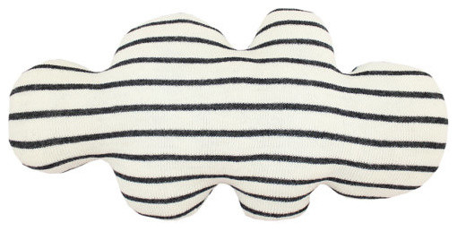 Cloud-Shaped Pillow, Wide Stripes by Colette Bream - Contemporary ...