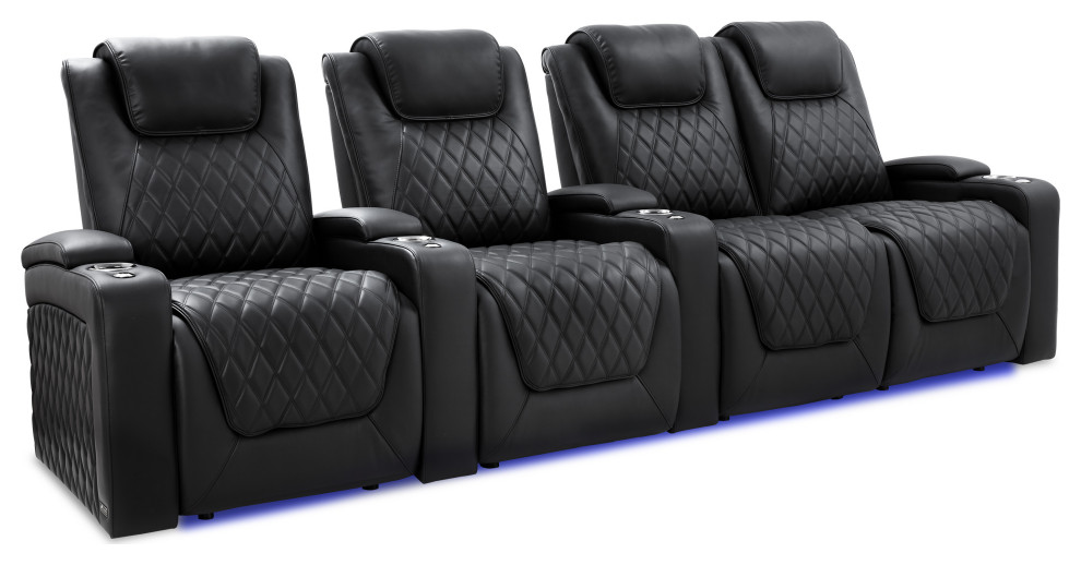 Valencia Oslo Luxury Edition Home Theater Seating Row of 4 Loveseat