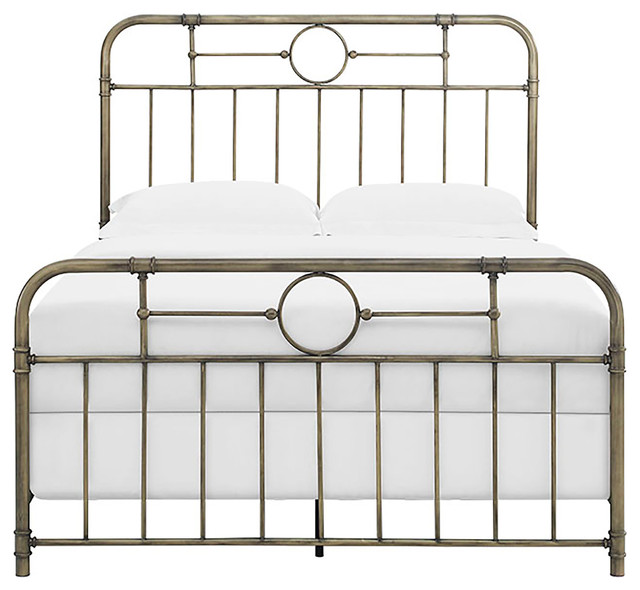 Queen Size Bronze Metal Pipe Bed Panel Beds By Queen Size Bronze Metal Pipe Bed