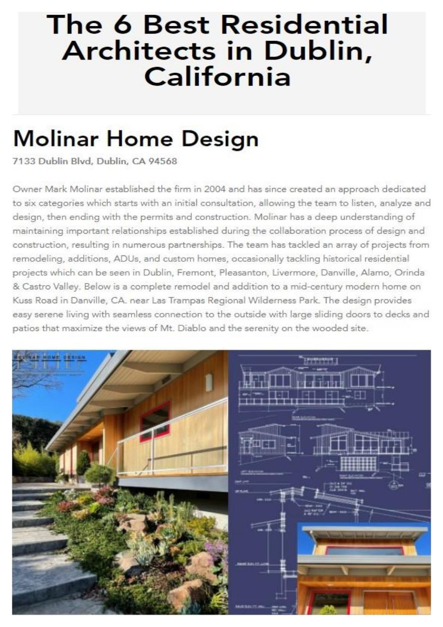 2021 Top 6 Architecture Firms in Dublin, CA