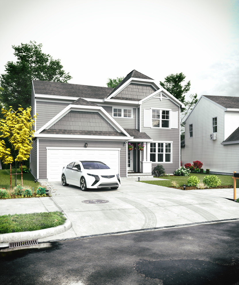 Визуализация коттеджного поселка в США