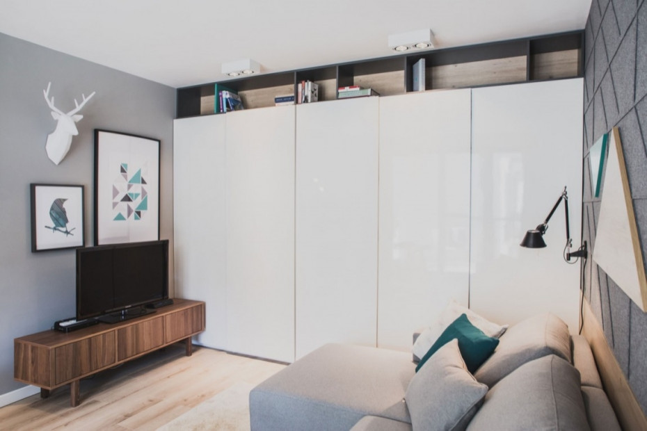 Дизайн квартиры-студии в Гданьске