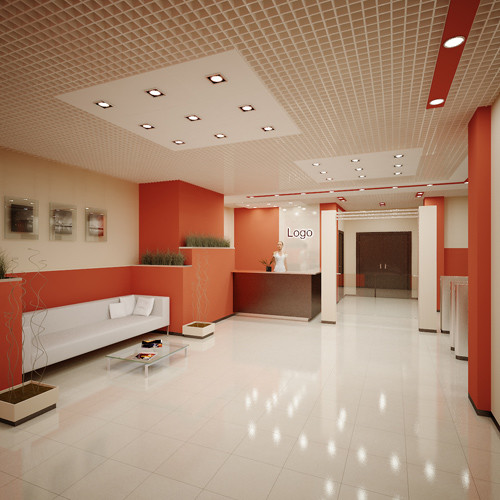 Интерьер общественных зон офисов класса В. Москва