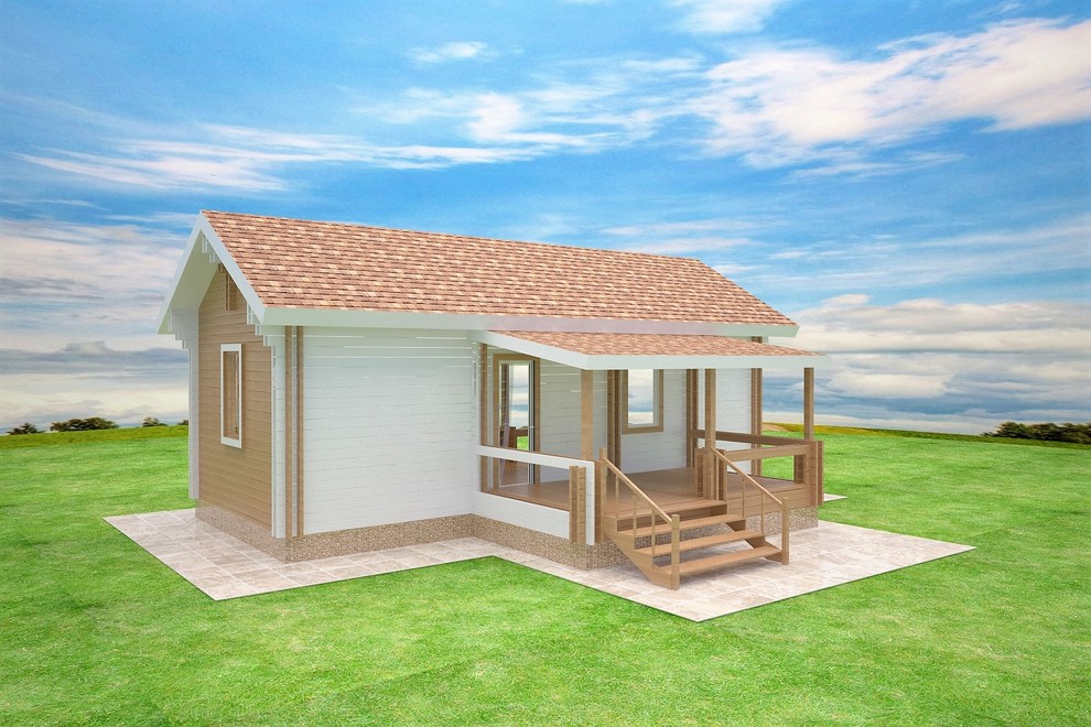 Одноэтажный дачный домик