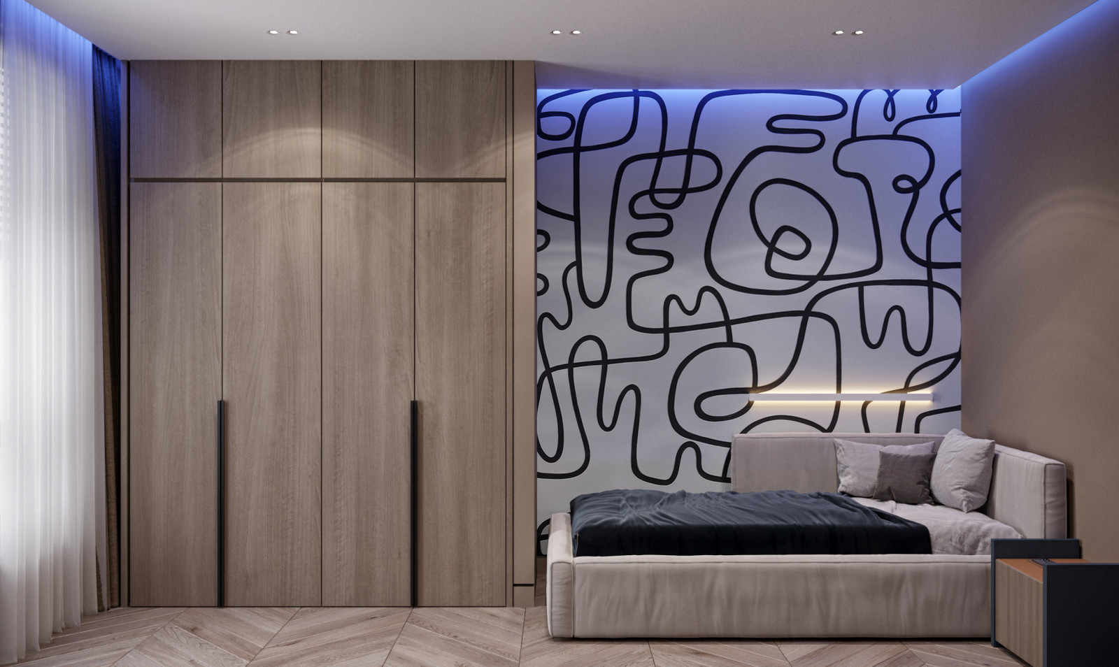 Проекттрехкомнатная квартира 115 м²