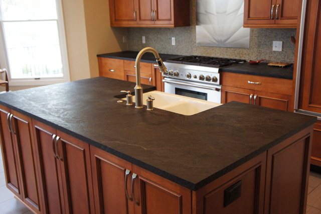 Dorado Soapstone Installed Kitchen Traditional Kitchen