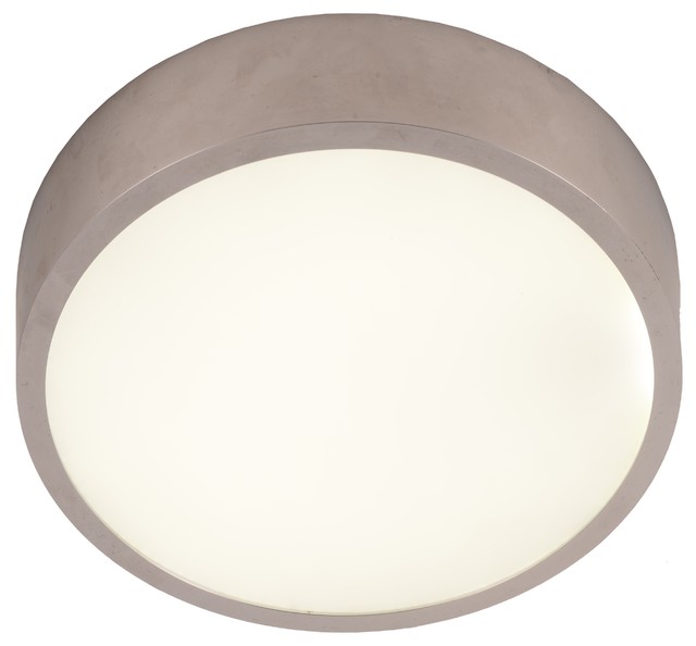 Round Opal Acrylic Chrome Finish 3500k Led 6 Inch Flush Mount