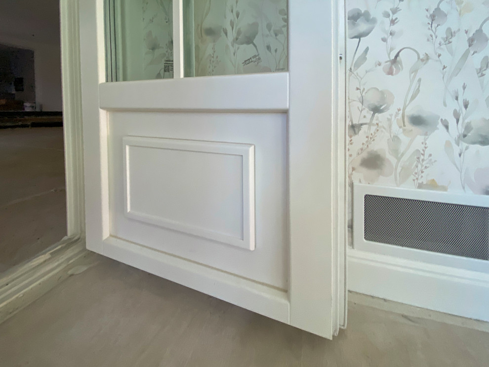 Панорамные витрины с раскладкой из сосны 1-го сорта. Панорамные деревянные окна.