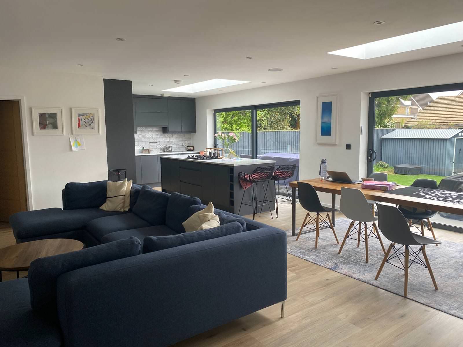Contemporary Rear Extension/house refurb , Grove Road, Harpenden, Hertfordshire