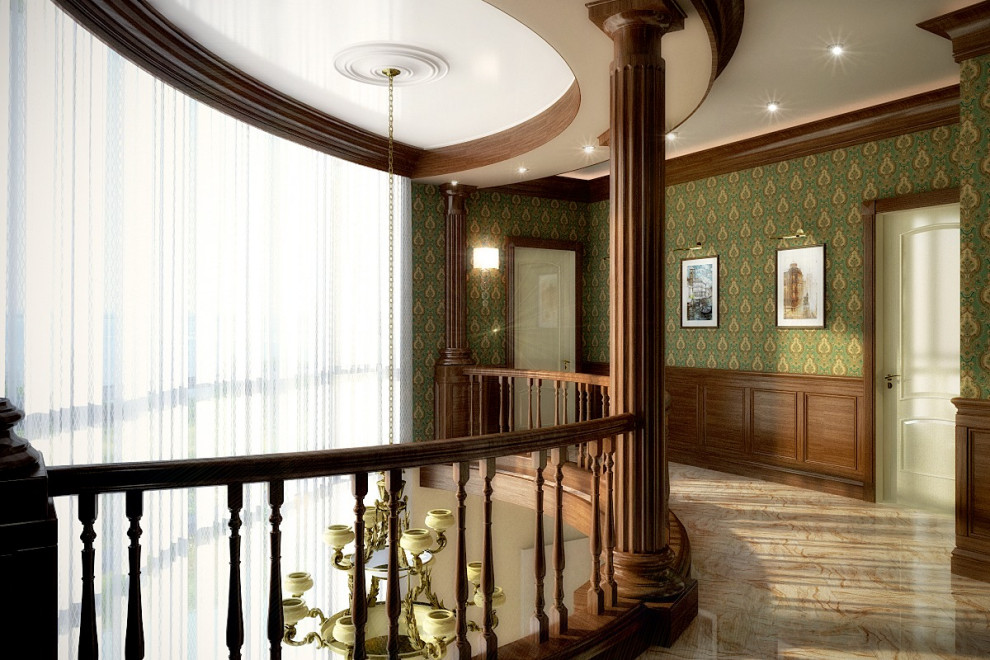 Дизайн интерьера коттеджа в Казани