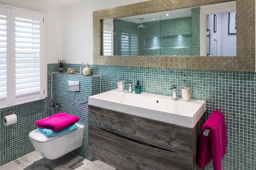 This is an example of a mediterranean bathroom in London.
