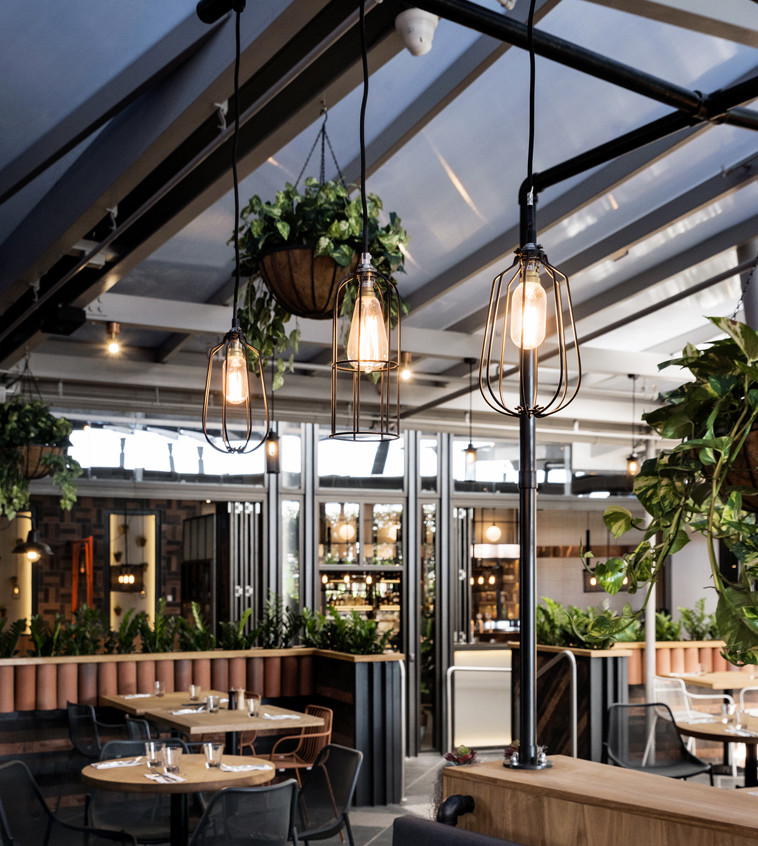 Inspiration for an industrial dining room in Sydney.