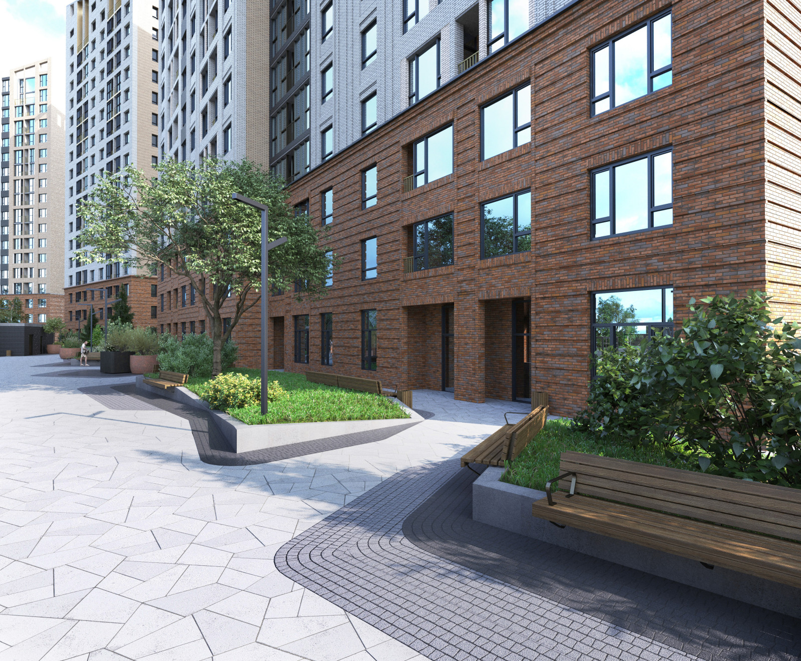 Благоустройство ЖК "НОРМАНДИЯ НЕМАН", СК "СТРИЖИ", Новосибирск