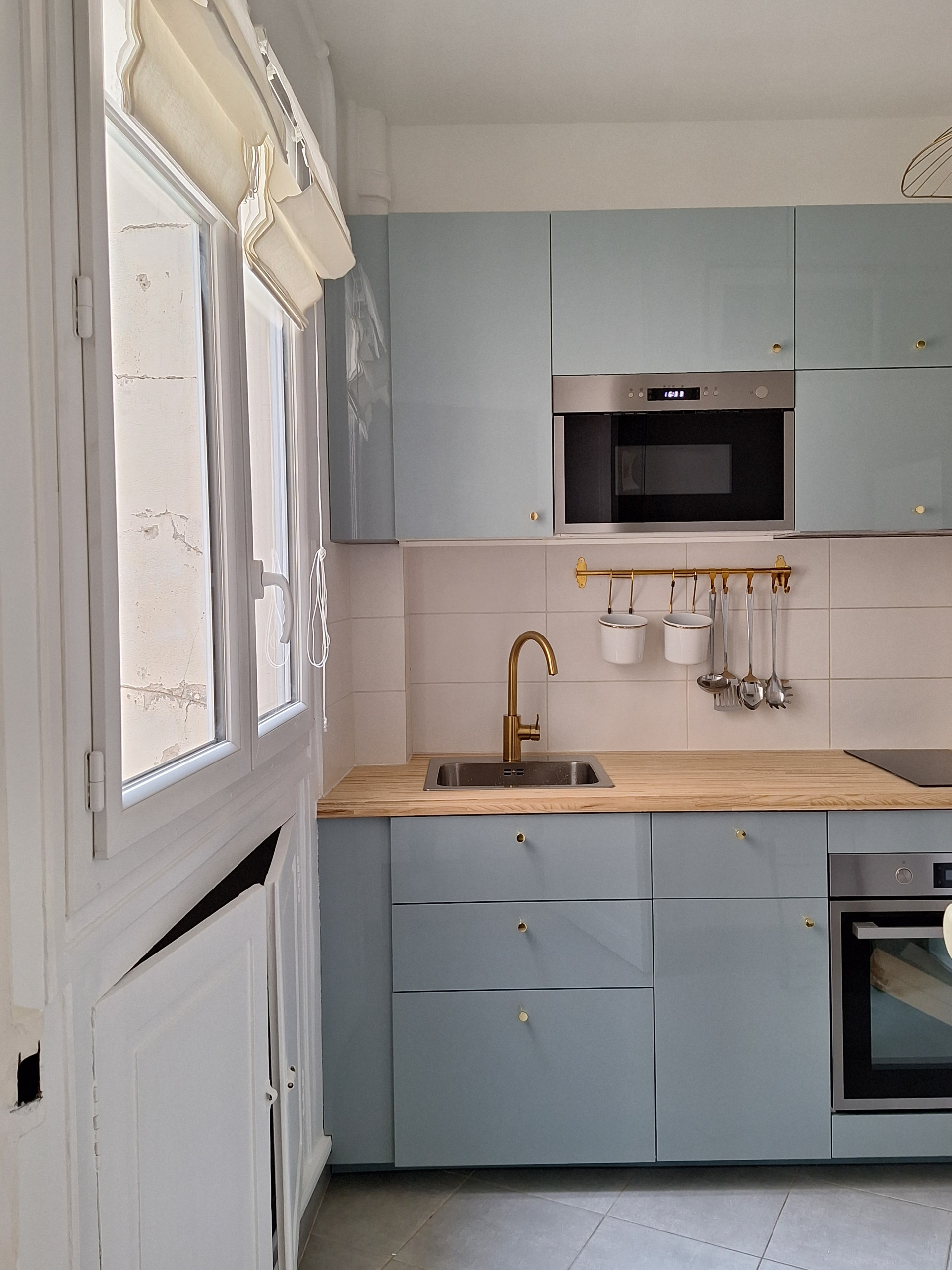 Rénovation partielle, décoration et ameublement d'un appartement ancien