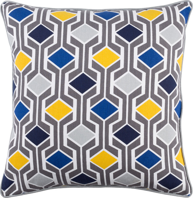 Inga Diamond Pillow Contemporary Decorative Pillows By