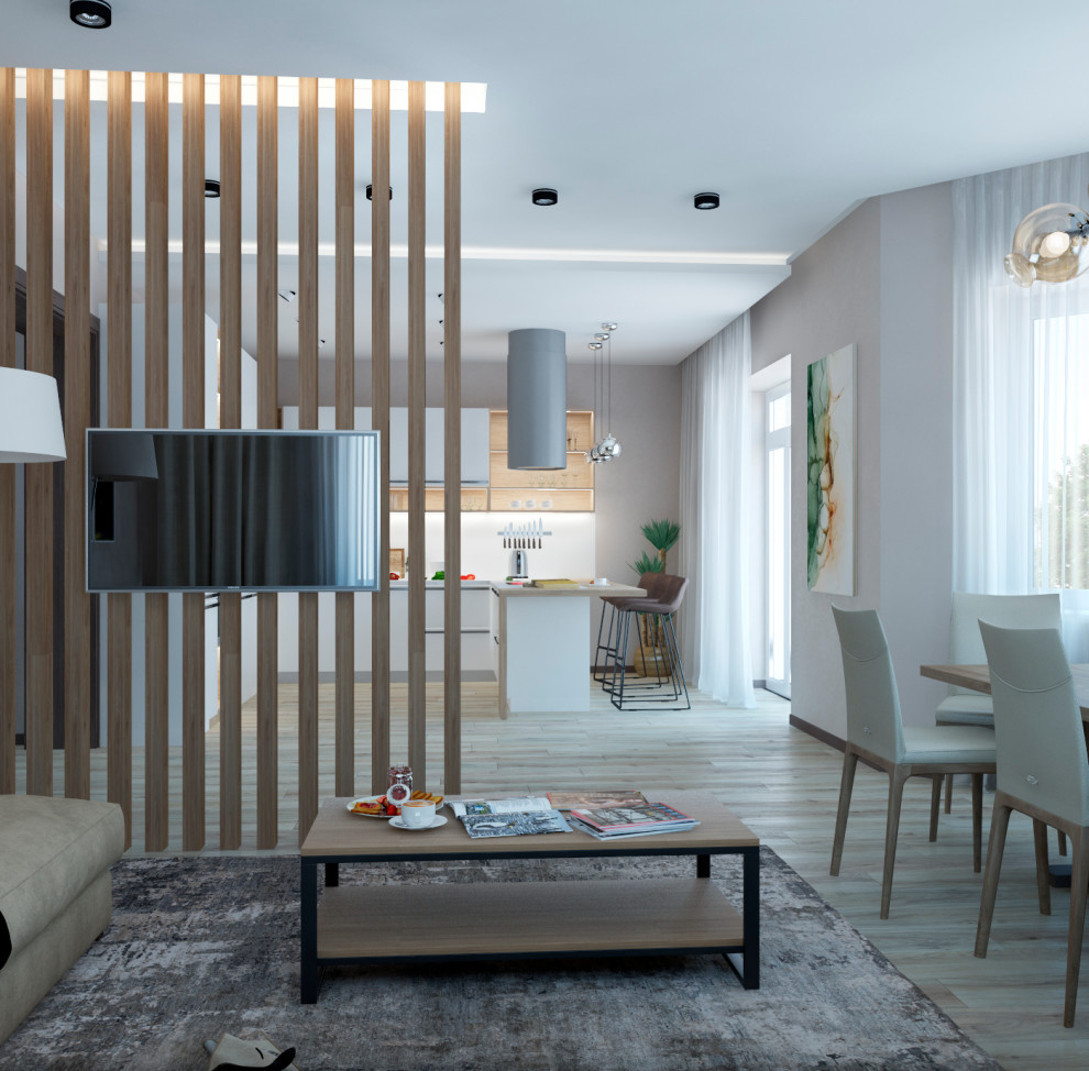 гостиная в большом доме