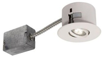 BAZZ 3 in. Recessed White LED Lighting Fixture with Designed for Ceiling Clearan