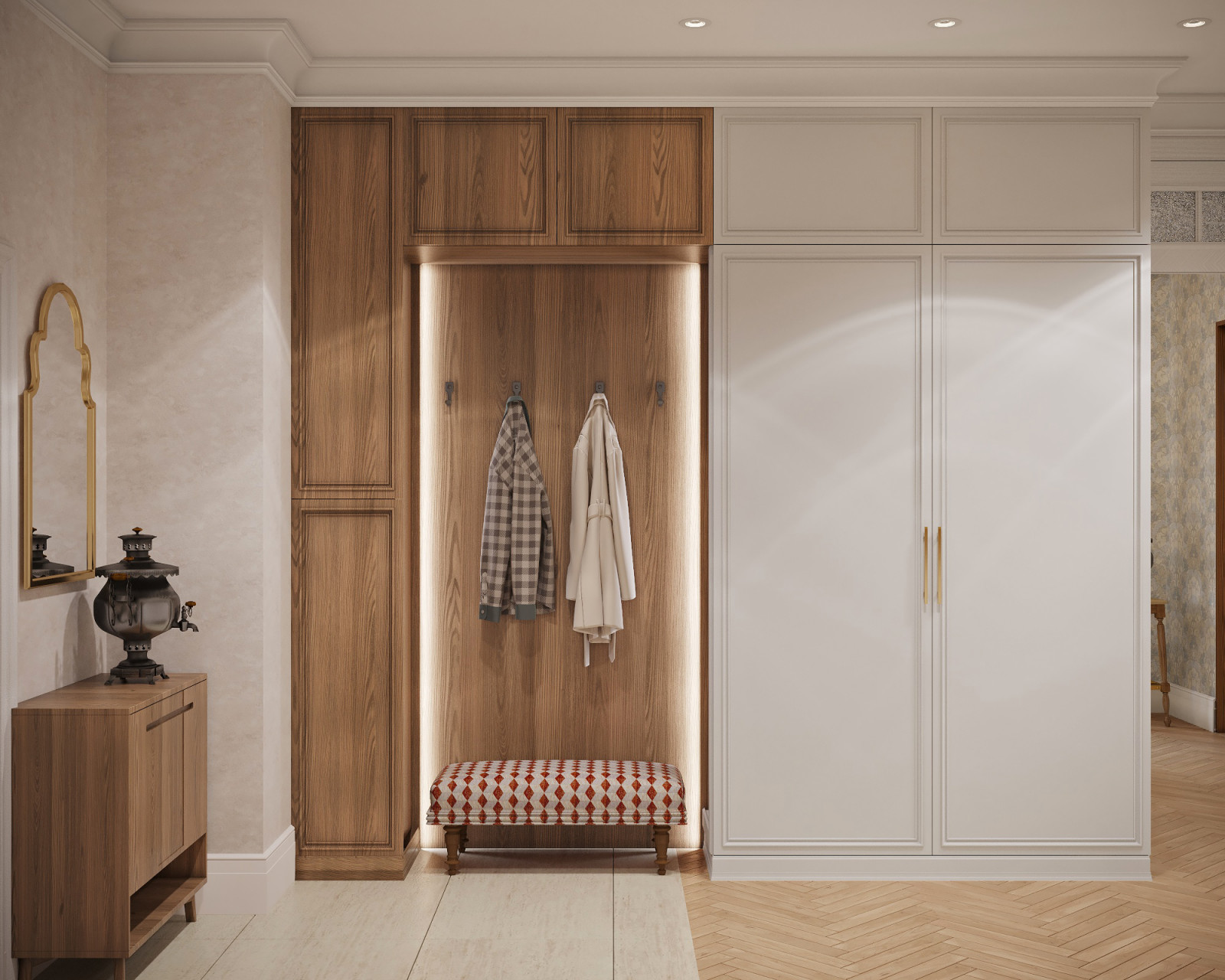 Дизайн проект квартиры с классической атмосферой