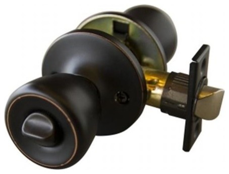 Design House Terrace 6 Way Latch Privacy Door Knob Transitional