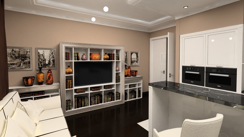 Квартира в "Парк Рублёво" - гостинная+кухня