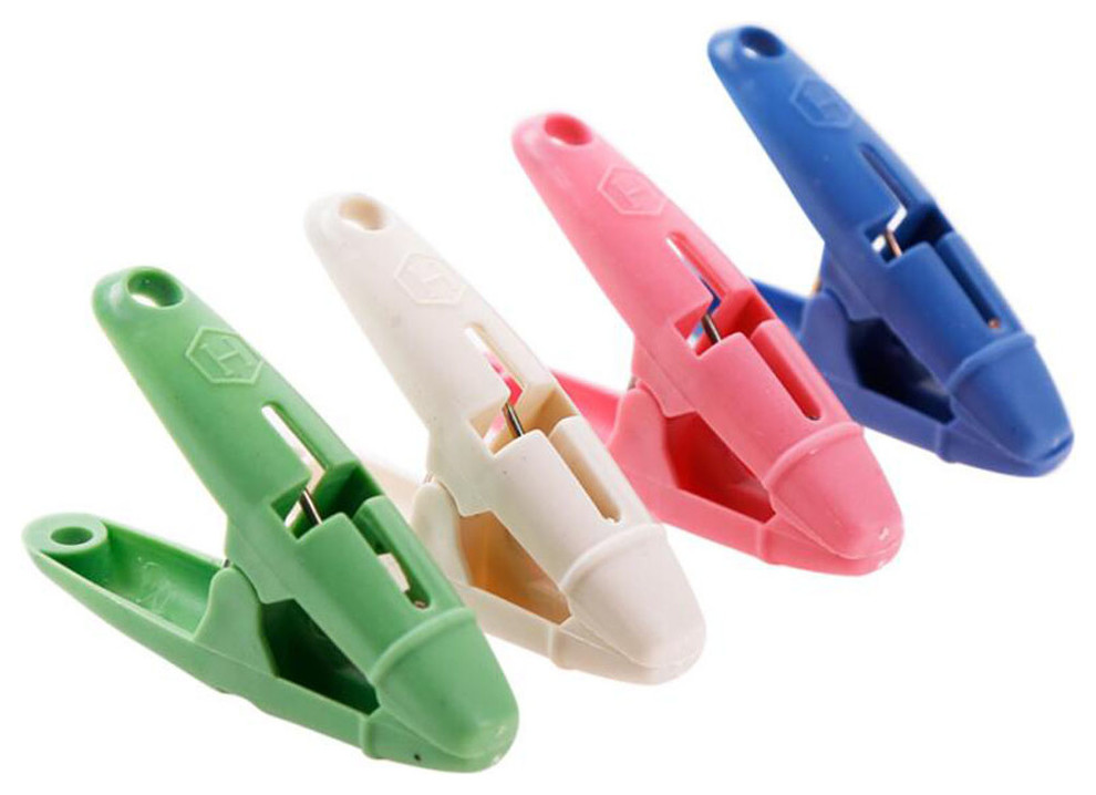 16 PCS Colorful Laundry Clothespin Clothes Hanger Clips Drying Rack Clothesline