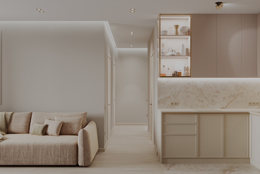 Интерьер 4-ёх комнатной квартиры_ "VANILLA LATTE"